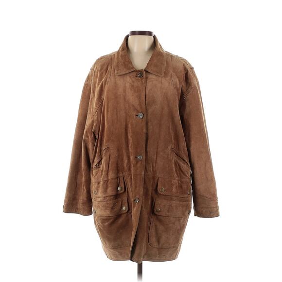 Ralph Lauren Western Brown Suede Jacket Quilted Flannel Lined L - Picture 1 of 4